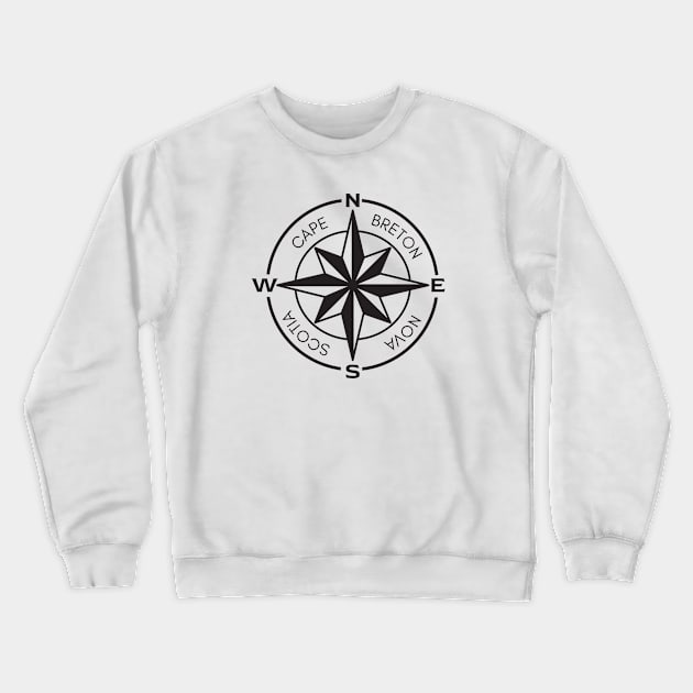 CAPE BRETON COMPASS Crewneck Sweatshirt by SALTY TEES & CO.